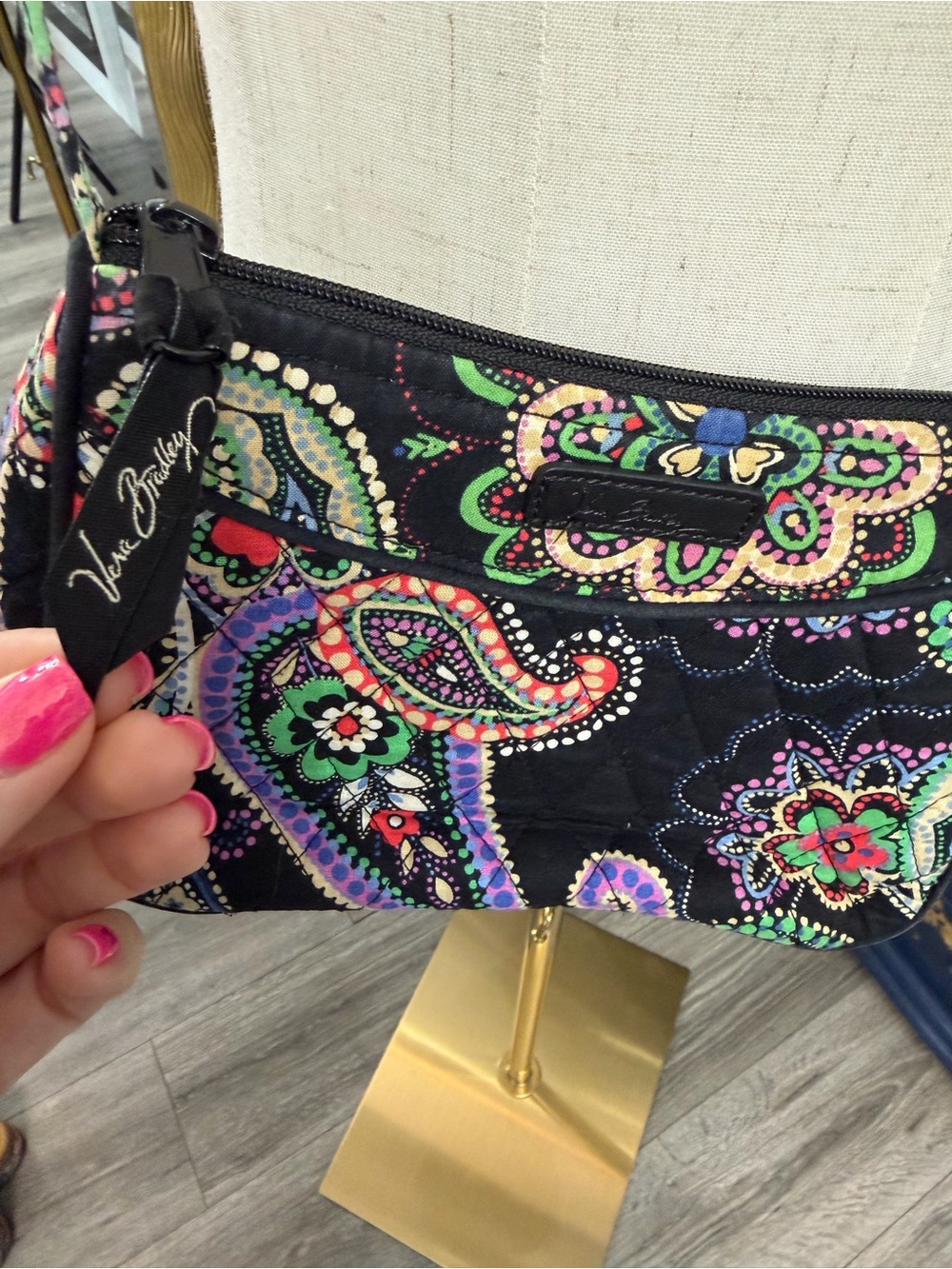 Retired Vera Bradley Kiev Paisley Little Crossbody Bag - Picture 9 of 12